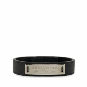 Black LV Press It Bracelet