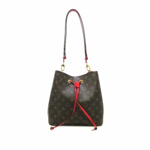 Brown LV Monogram Neonoe MM Bucket Bag
