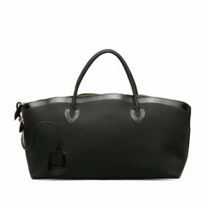 Black LV Cuir Obsession Lockit East-West Handbag