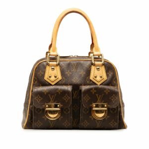 Brown LV Monogram Manhattan PM Handbag