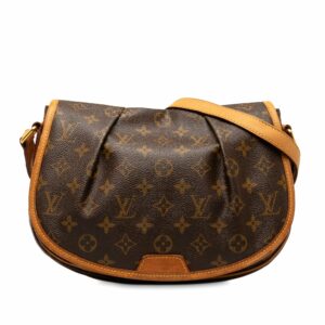 Brown LV Monogram Menilmontant PM Crossbody Bag