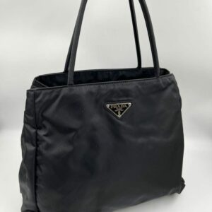 Prada Black Nylon Tote Bag
