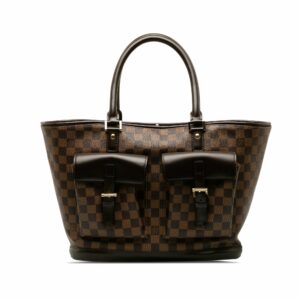 Brown LV Damier Ebene Manosque GM Tote Bag