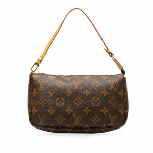 Brown LV Monogram Pochette Accessoires Shoulder Bag