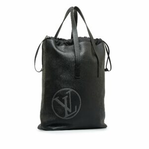Black LV Taurillon Light Cabas Tote Bag