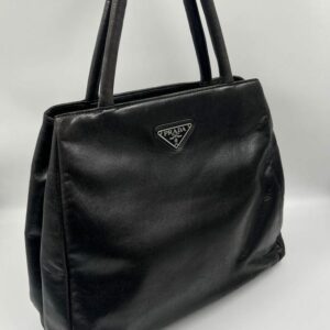 Prada Black Leather Tote