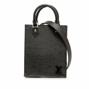 Black LV Epi Petit Sac Plat Satchel