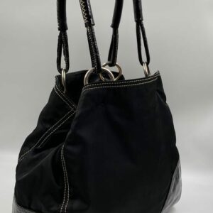 Prada Nylon and Leather Tote