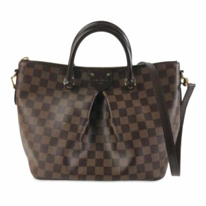 Brown LV Damier Ebene Siena MM Satchel