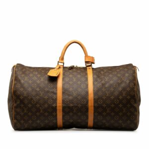 Brown LV Monogram Keepall 60 Travel Bag
