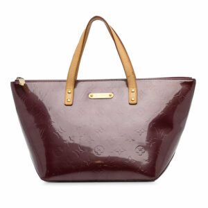 Purple LV Monogram Vernis Bellevue PM Handbag