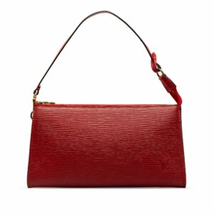Red LV Epi Pochette Accessoires Shoulder Bag