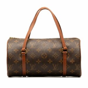Brown LV Monogram Papillon 26 Handbag