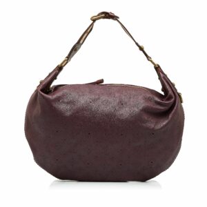 Purple LV Monogram Mahina Onatah GM Hobo Bag