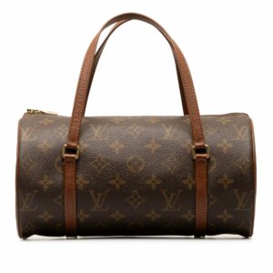 Brown LV Monogram Papillon 26 Handbag