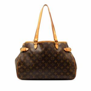 Brown LV Monogram Batignolles Horizontal Tote Bag