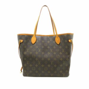 Brown LV Monogram Neverfull MM Tote Bag