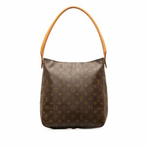 Brown LV Monogram Looping GM Shoulder Bag