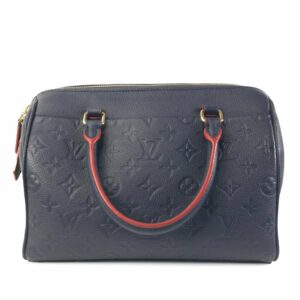 Blue LV Monogram Empreinte Speedy Bandouliere 25 Satchel