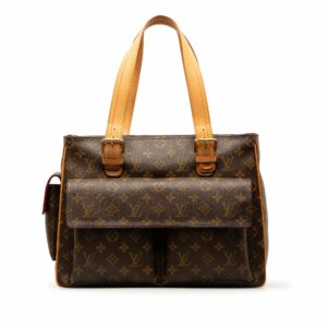 Brown LV Monogram Multipli-Cite Tote Bag