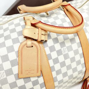 LV Keepall Damier Azur Bandouliere 55 Duffel Bag Luggage