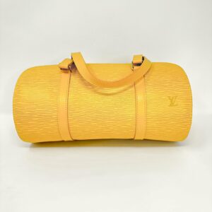 LV Epi Leather Yellow Soufflot Bag Set