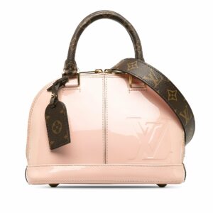 Pink LV Vernis Miroir Alma BB Satchel