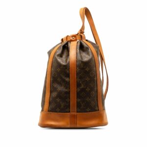 Brown LV Monogram Randonnee PM Bucket Bag
