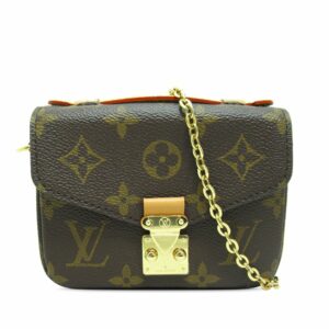 Brown LV Monogram Micro Metis Satchel
