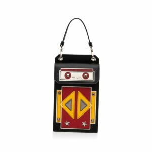 Prada Robot Case Black Saffiano