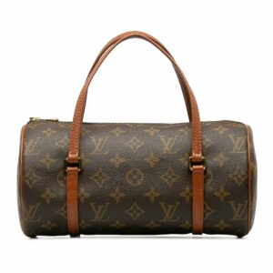 Brown LV Monogram Papillon 26 Handbag