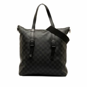 Black LV Damier Graphite Skyline Satchel