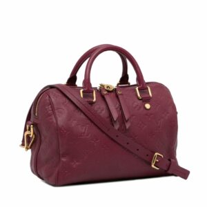 LV Speedy Bandoulière 25 Red Monogram Empreinte