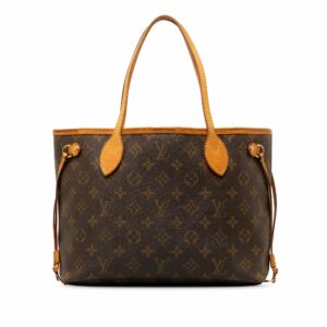 Brown LV Monogram Neverfull PM Tote Bag