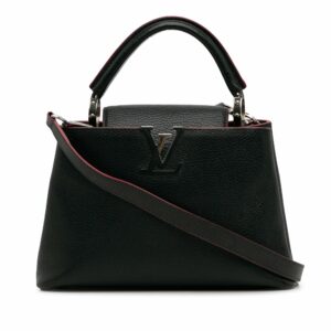 LV Capucines BB Black Taurillon Silver