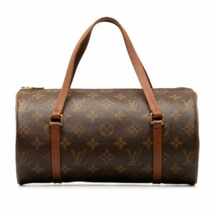 Brown LV Monogram Papillon 26 Handbag