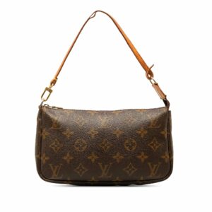 Brown LV Monogram Pochette Accessoires Shoulder Bag