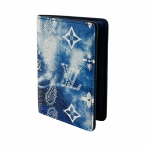 LV Blue Monogram Bandana Wallet