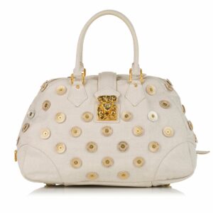LV Polka Dots Panama Bowly White Canvas