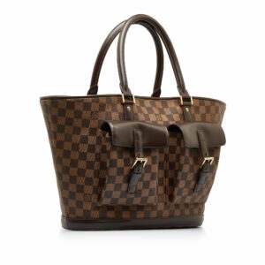Brown LV Damier Ebene Manosque GM Tote Bag