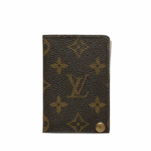 Brown LV Monogram Porte-Cartes Credit Pression Card Holder