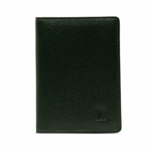 Green LV Taiga Business Card Holder