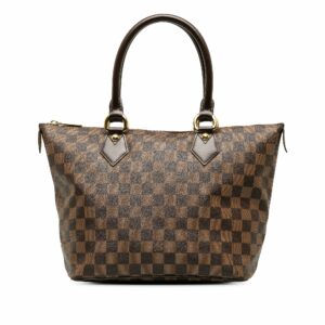 Brown LV Damier Ebene Saleya PM Handbag