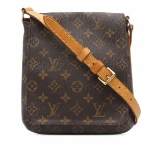 Brown LV Monogram Musette Salsa Short Strap Shoulder Bag