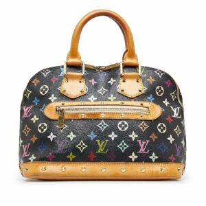 Black LV Monogram Multicolore Alma PM Handbag