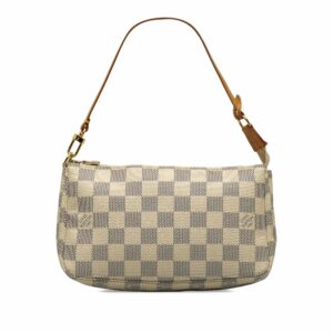 Beige LV Damier Azur Pochette Accessoires