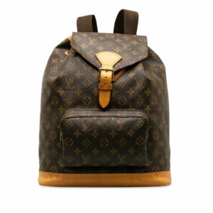 Brown LV Monogram Montsouris GM Backpack