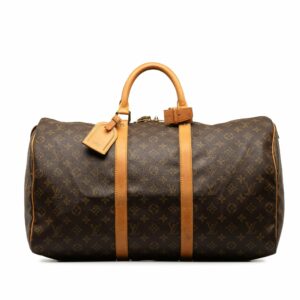 Brown LV Monogram Keepall 50 Travel Bag