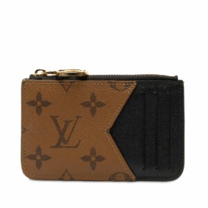 Brown LV Monogram Reverse Romy Card Holder