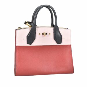 LV City Steamer PM Red Calfskin